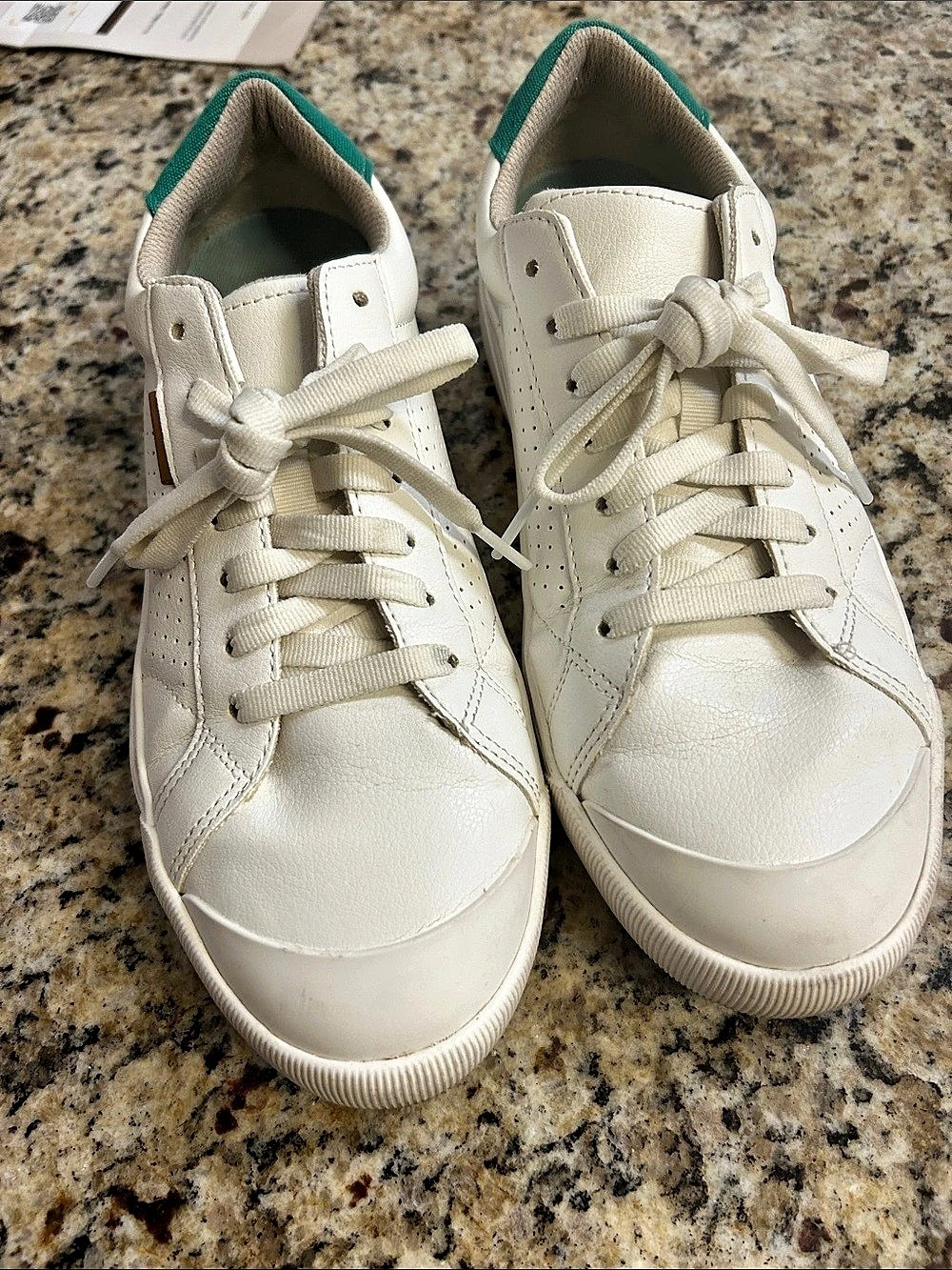 Dr. Scholl's Time Off women's Lace Up Sneaker White & Green Sneakers US 9